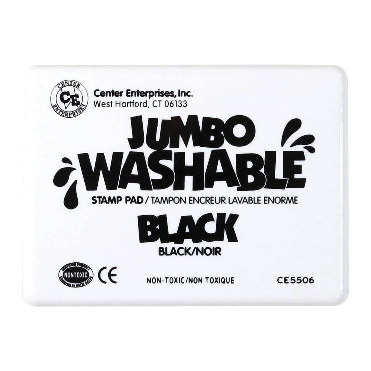 Center Enterprises Jumbo Washable Unscented Stamp Pad, 2ct.